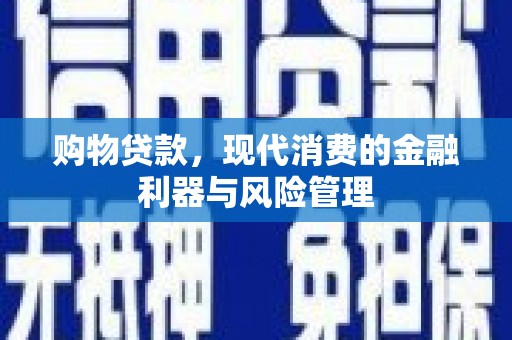 公安购物贷款，现代消费的金融利器与风险管理