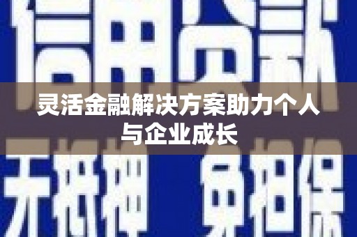 公安灵活金融解决方案助力个人与企业成长