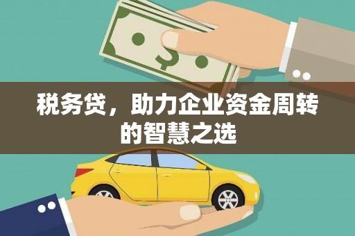 公安税务贷，助力企业资金周转的智慧之选