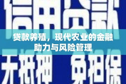 公安贷款养殖，现代农业的金融助力与风险管理