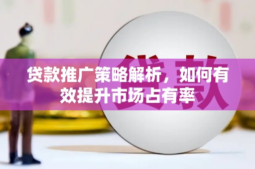 公安贷款推广策略解析，如何有效提升市场占有率