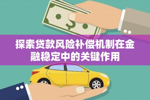 公安探索贷款风险补偿机制在金融稳定中的关键作用