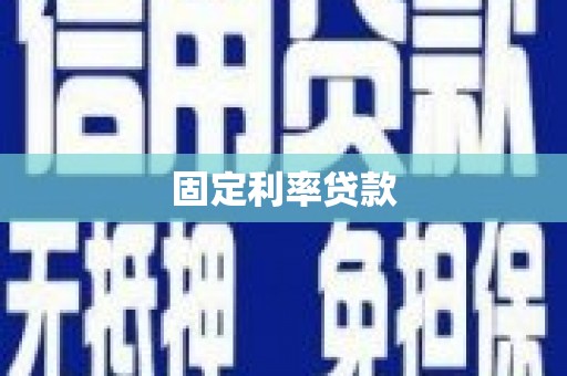 公安固定利率贷款