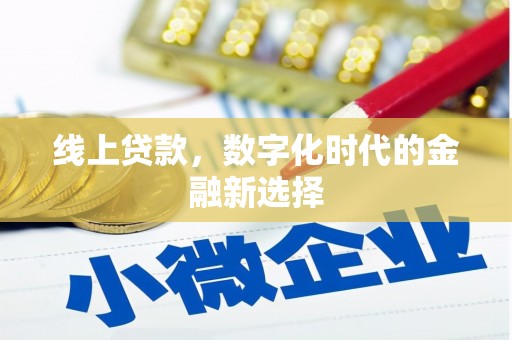 公安线上贷款，数字化时代的金融新选择