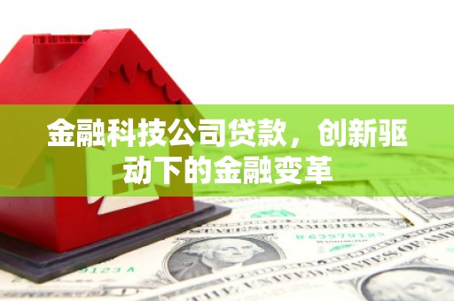 公安金融科技公司贷款，创新驱动下的金融变革