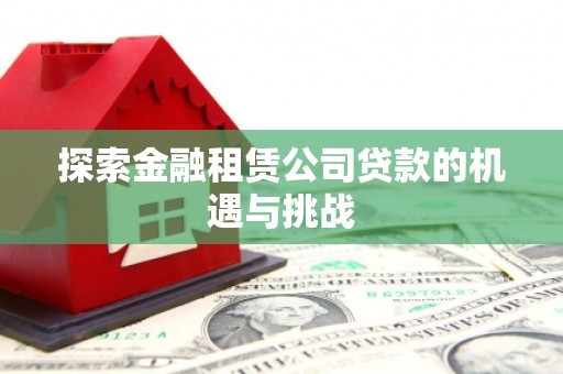 公安探索金融租赁公司贷款的机遇与挑战