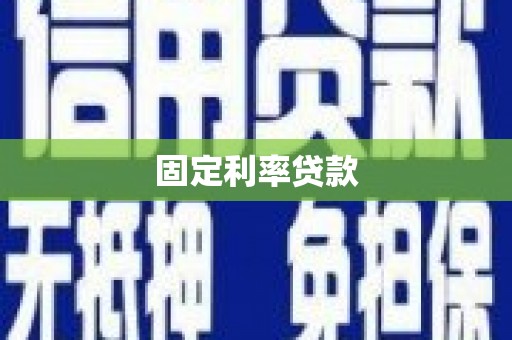 公安固定利率贷款
