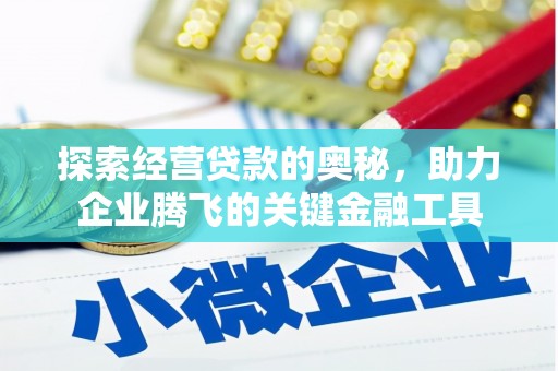 公安探索经营贷款的奥秘，助力企业腾飞的关键金融工具