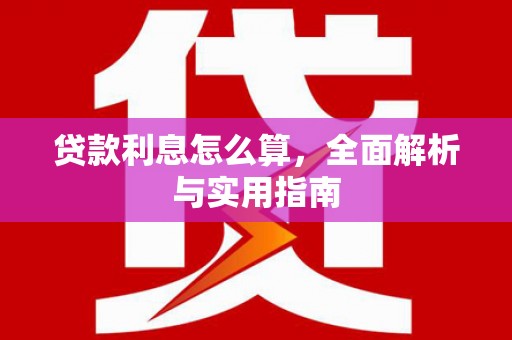 公安贷款利息怎么算，全面解析与实用指南