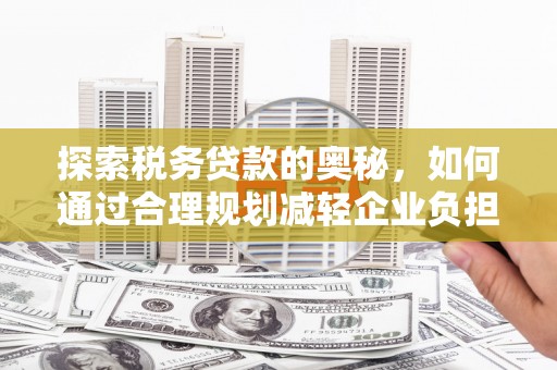 公安探索税务贷款的奥秘，如何通过合理规划减轻企业负担