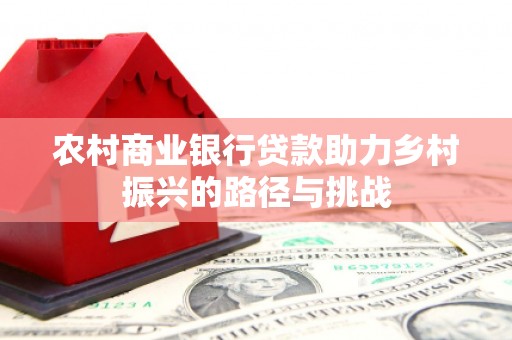 公安农村商业银行贷款助力乡村振兴的路径与挑战