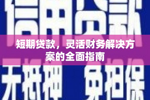 公安短期贷款，灵活财务解决方案的全面指南