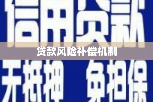 公安贷款风险补偿机制