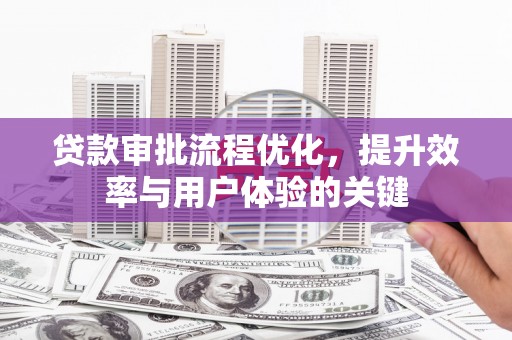 公安贷款审批流程优化，提升效率与用户体验的关键
