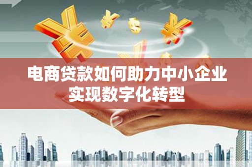 公安电商贷款如何助力中小企业实现数字化转型