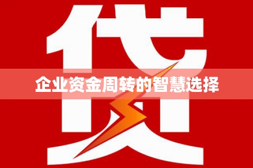 公安企业资金周转的智慧选择