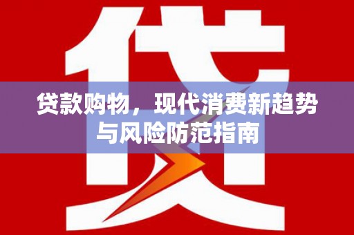 公安贷款购物，现代消费新趋势与风险防范指南