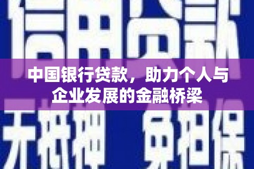 公安中国银行贷款，助力个人与企业发展的金融桥梁