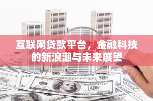 公安互联网贷款平台，金融科技的新浪潮与未来展望