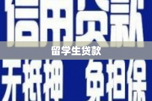 公安留学生贷款