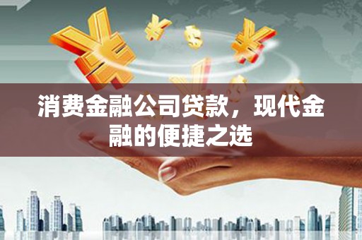 公安消费金融公司贷款，现代金融的便捷之选