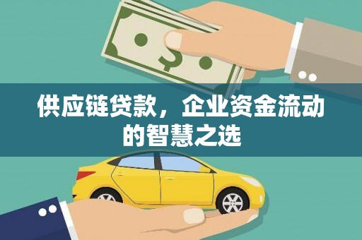 公安供应链贷款，企业资金流动的智慧之选