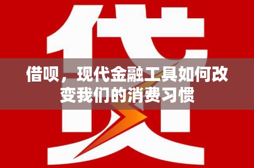 公安借呗，现代金融工具如何改变我们的消费习惯
