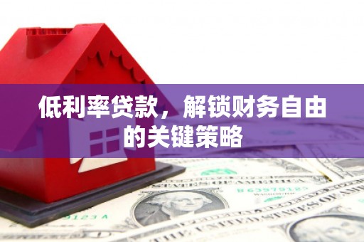 公安低利率贷款，解锁财务自由的关键策略