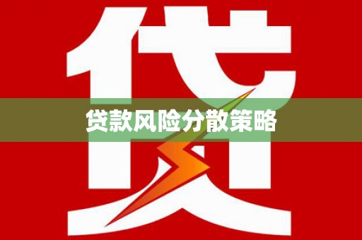 公安贷款风险分散策略