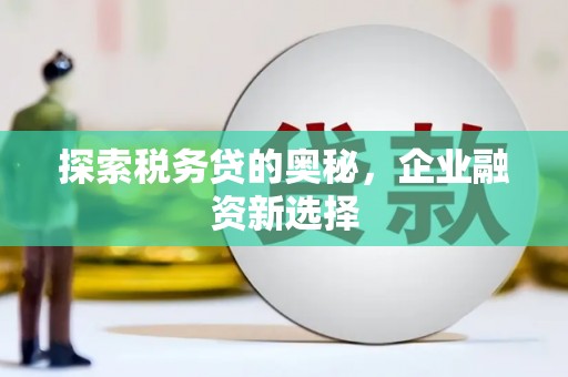 公安探索税务贷的奥秘，企业融资新选择