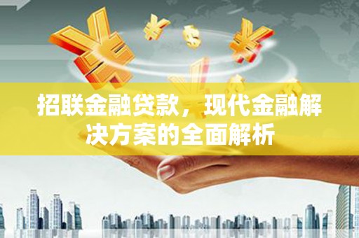 公安招联金融贷款，现代金融解决方案的全面解析