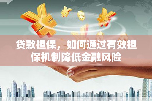 公安贷款担保，如何通过有效担保机制降低金融风险