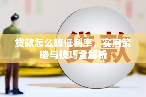 公安贷款怎么降低利率，实用策略与技巧全解析