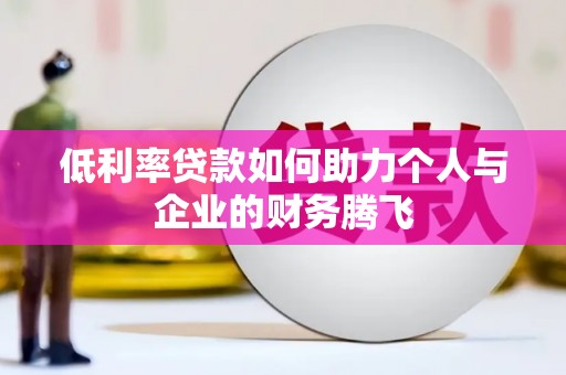 公安低利率贷款如何助力个人与企业的财务腾飞