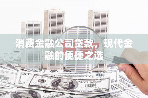 公安消费金融公司贷款，现代金融的便捷之选