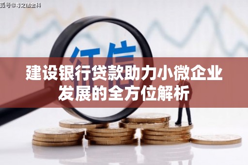 公安建设银行贷款助力小微企业发展的全方位解析