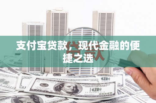 公安支付宝贷款，现代金融的便捷之选