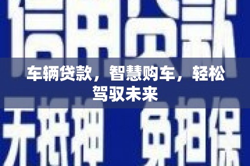 公安车辆贷款，智慧购车，轻松驾驭未来