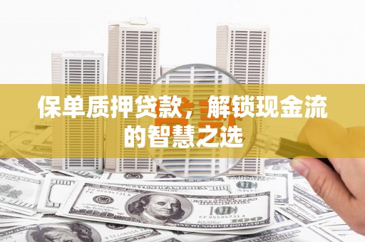 公安保单质押贷款，解锁现金流的智慧之选