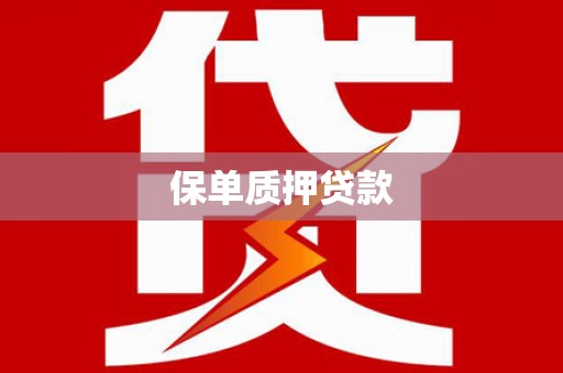 公安保单质押贷款