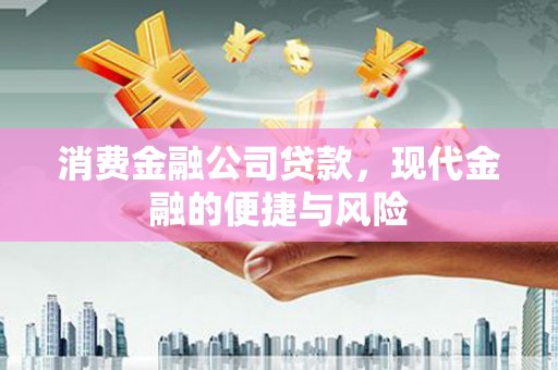 公安消费金融公司贷款，现代金融的便捷与风险