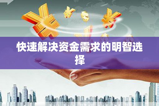 公安快速解决资金需求的明智选择