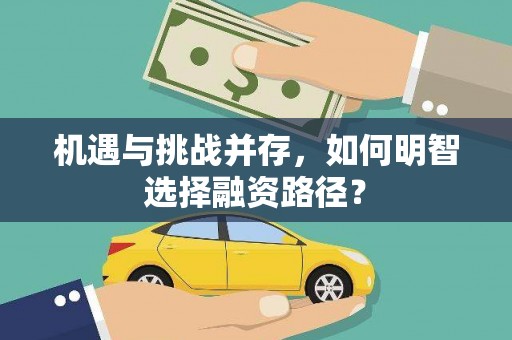 公安机遇与挑战并存，如何明智选择融资路径？