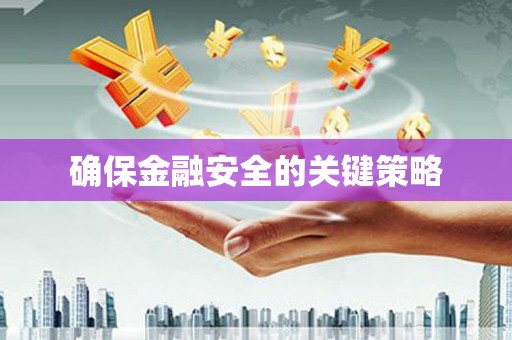公安确保金融安全的关键策略