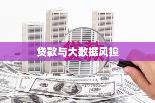 公安贷款与大数据风控
