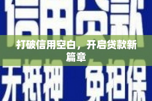 公安打破信用空白，开启贷款新篇章