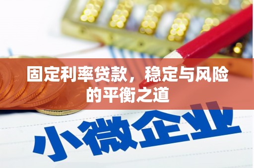 公安固定利率贷款，稳定与风险的平衡之道